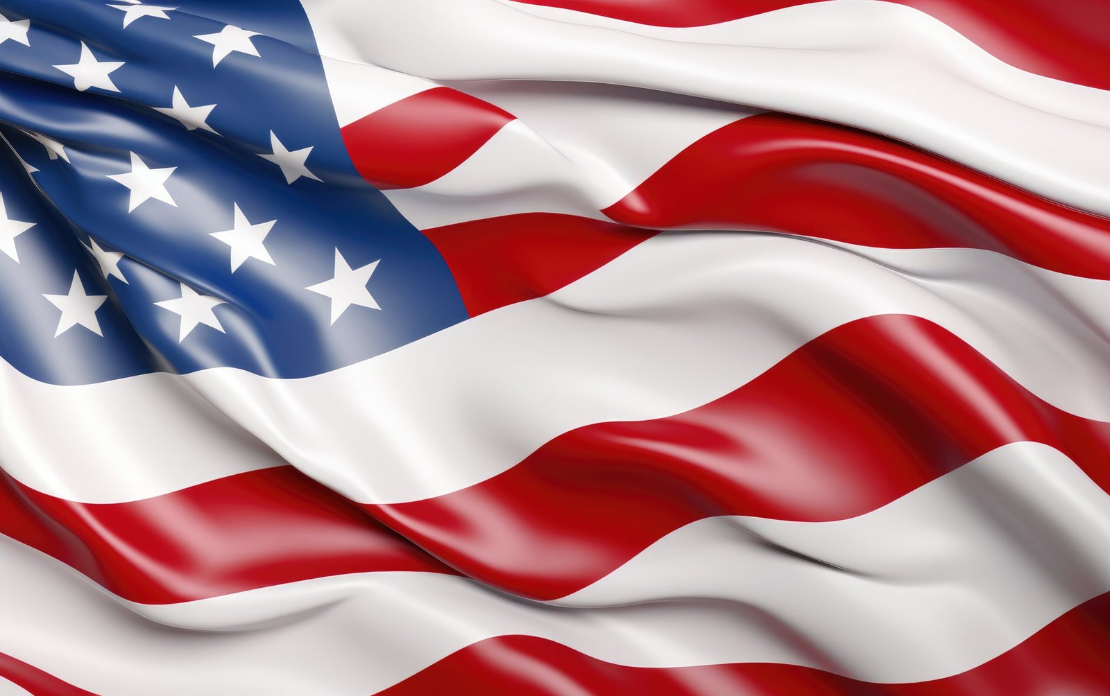 American flag. usa flag. 52 States. Stars on the flag. Celebration of the flag. Independence Day. High quality illustration Generative ai